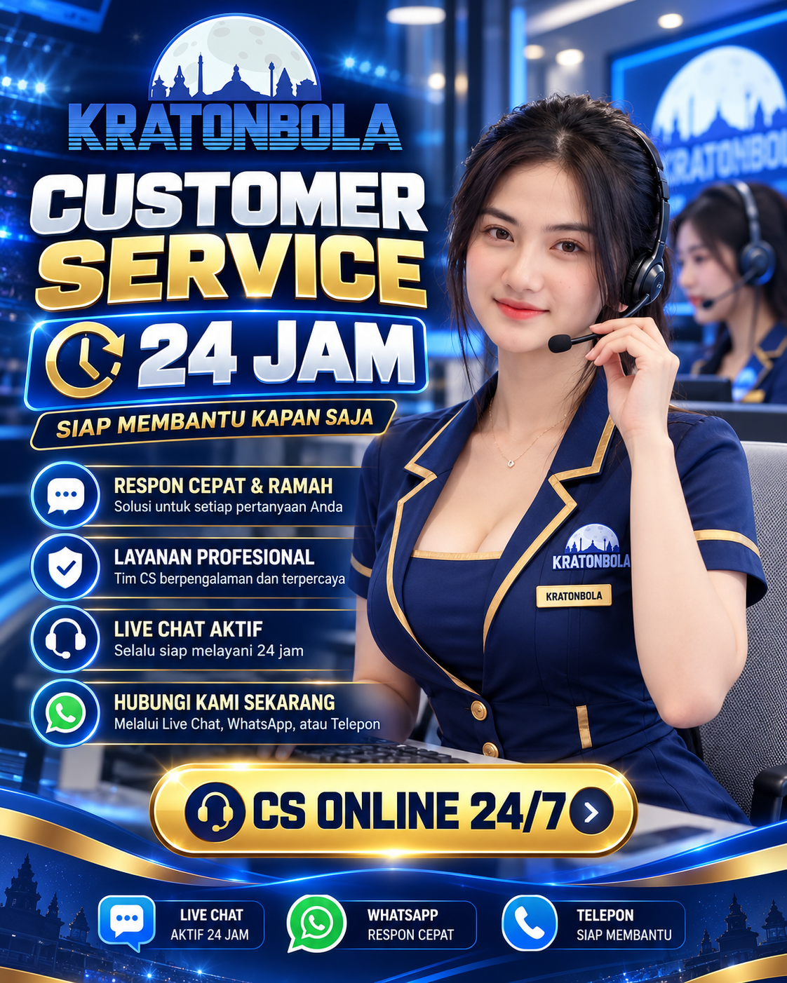 Customer Service KRATONBOLA 24 Jam